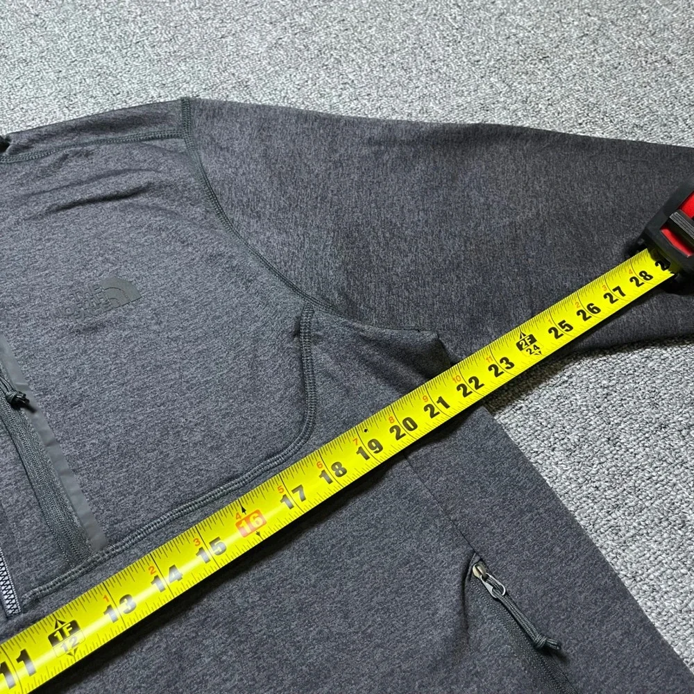 The North Face Pullover Size L Gray Fairlife Nutrition 1/4 Zip Fleece Jacket